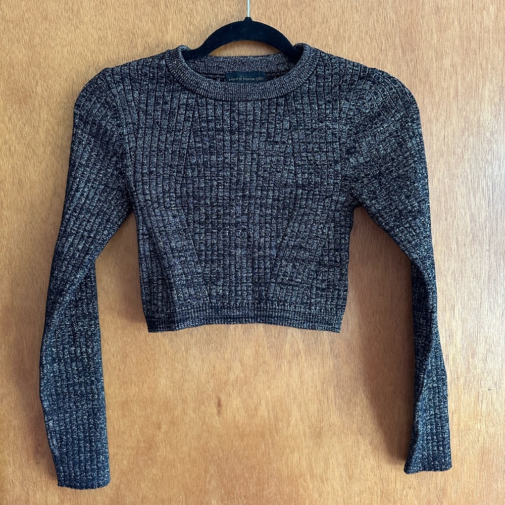 House of Harlow Cropped Sweater